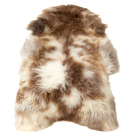 Large Thick Cushy Brown and White Mottled Sheepskin