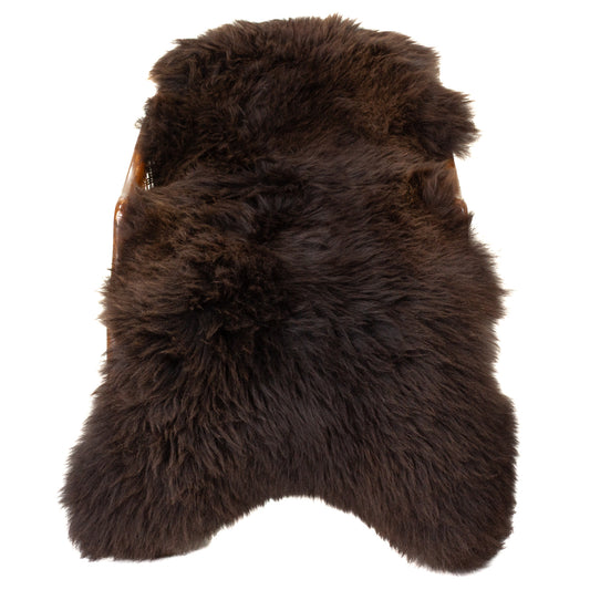 Large Thick Cushy Dark Brown Sheepskin