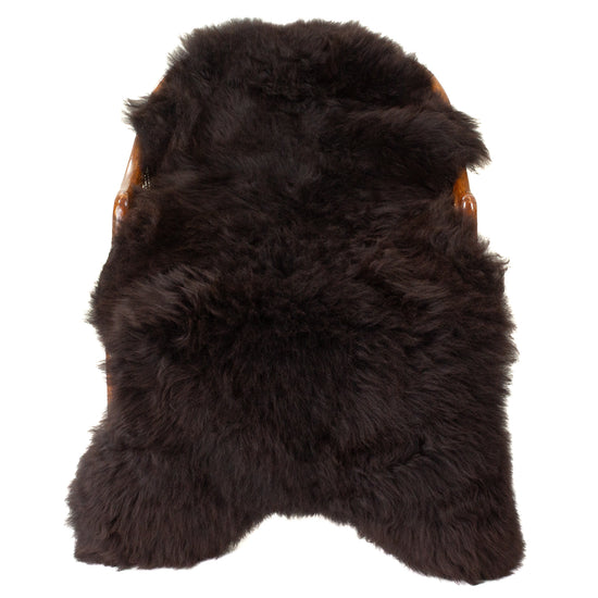 Large Thick Cushy Dark Brown Sheepskin