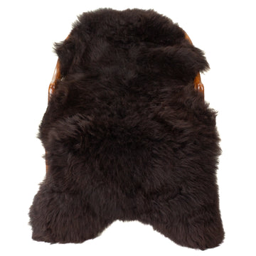 Large Thick Cushy Dark Brown Sheepskin
