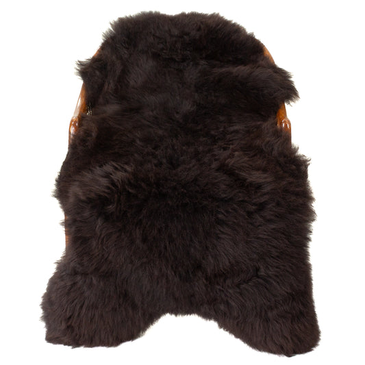 Large Thick Cushy Dark Brown Sheepskin