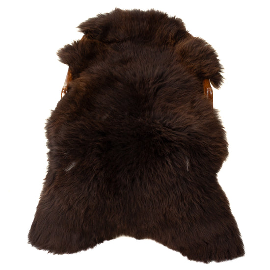 Large Thick Cushy Dark Brown Sheepskin