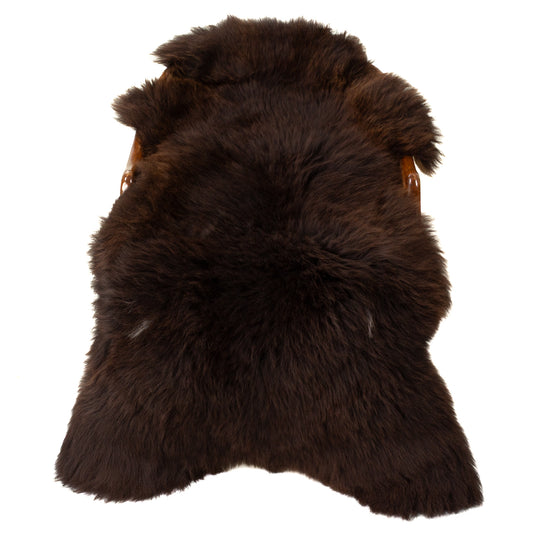 Large Thick Cushy Dark Brown Sheepskin