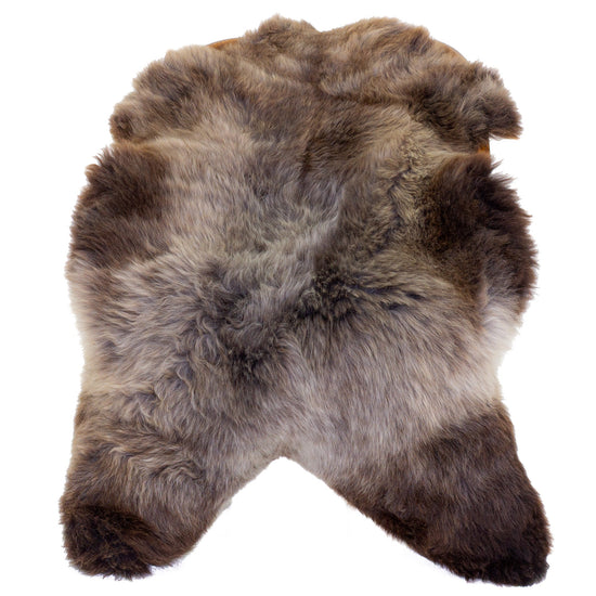 Large Thick Cushy Gray w Dark Sheepskin