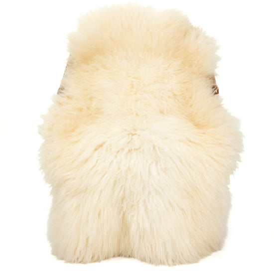 Large Thick Cushy Ivory White Long Wool Swedish Sheepskin