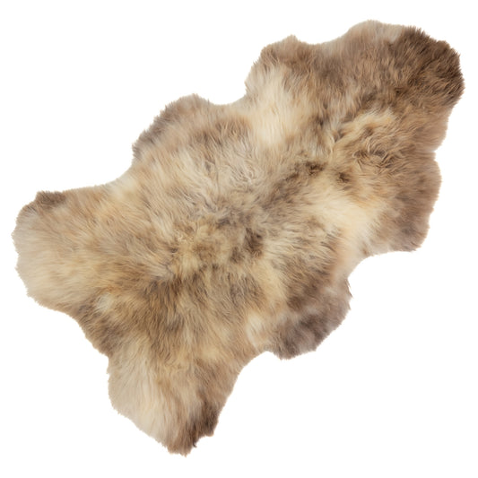 Large Thick Cushy Mixed Mottled Sheepskin Rug