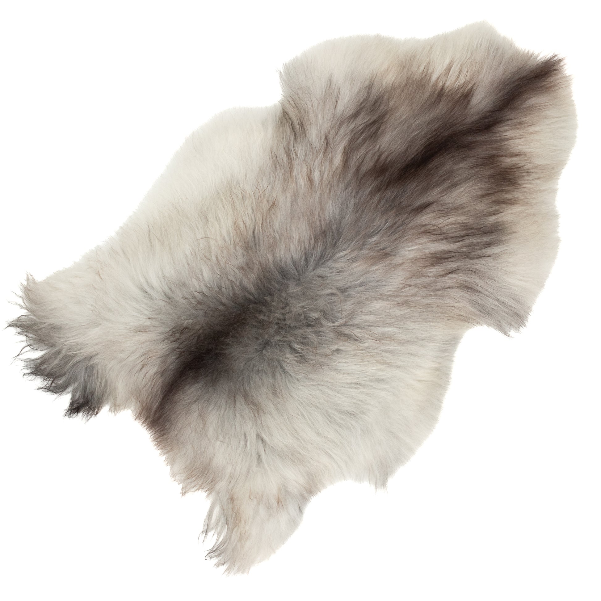 Large Thick Gray Icelandic Sheepskin Rug