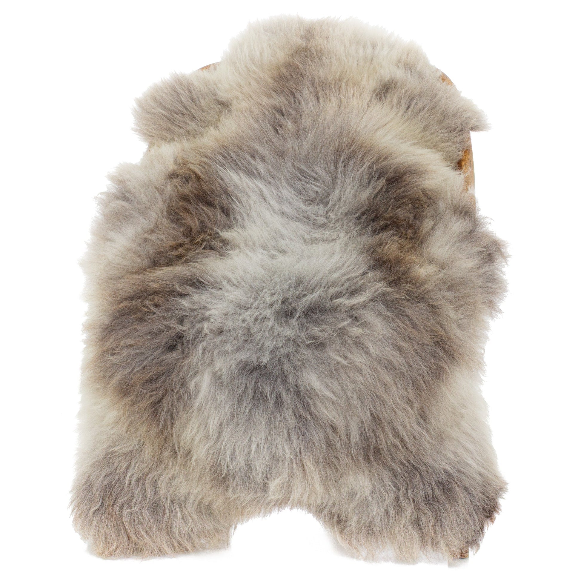 Large Thick Mottled Gray Sheepskin