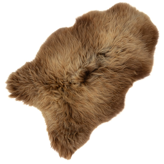 Large Thick Lighter Blonde Brown Icelandic Sheepskin Rug