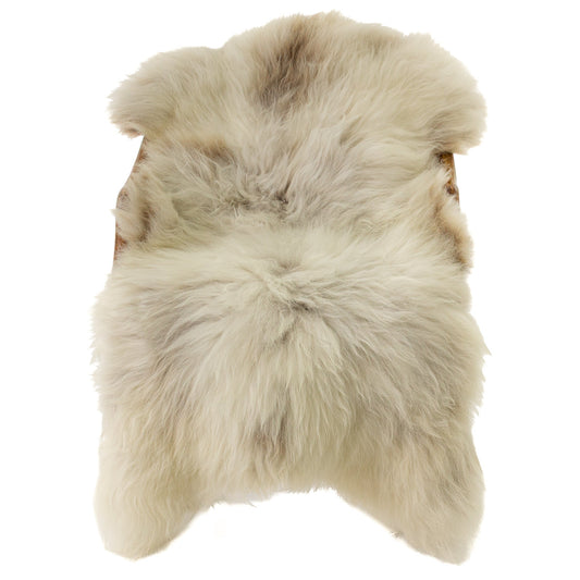 Large Thick Long Wool Light Mottled Sheepskin