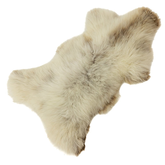 Large Thick Long Wool Light Mottled Sheepskin