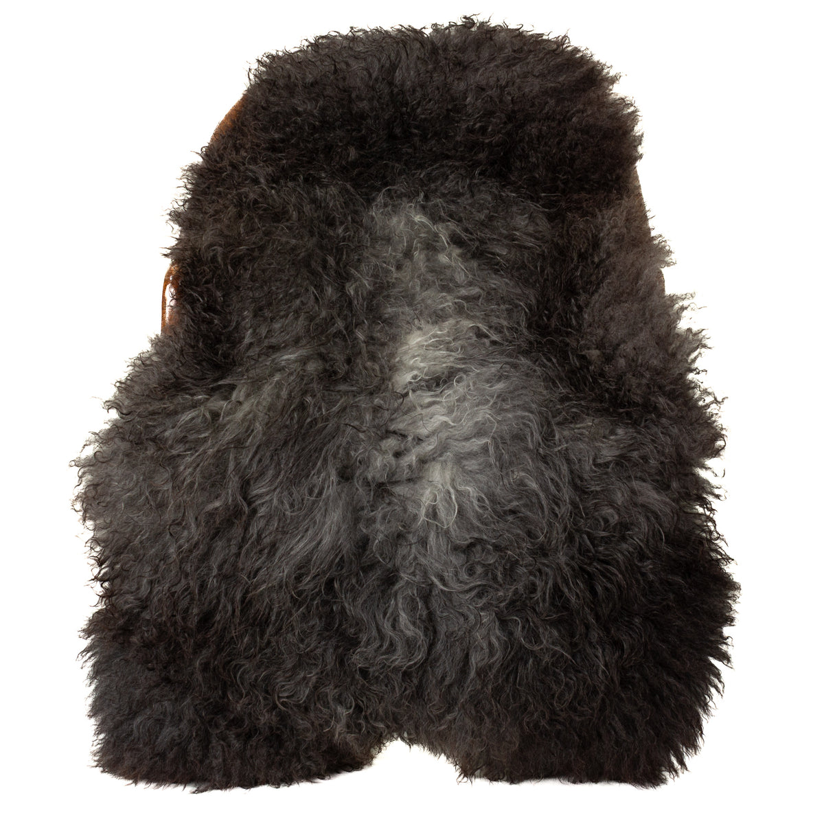 Large Thick Soft Silver Gray Black Swedish Sheepskin