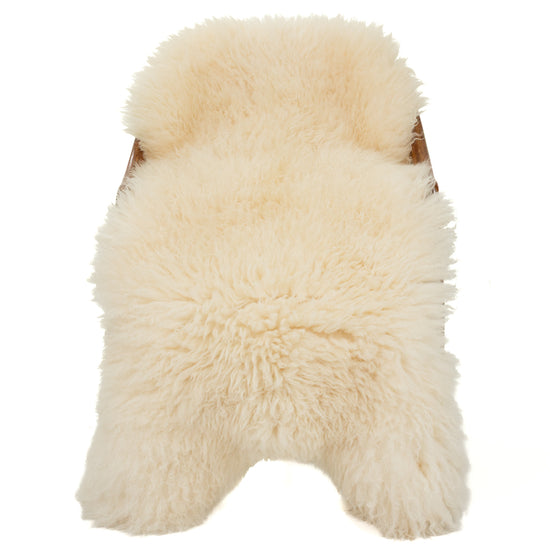 Large Very Thick Crimping White Swedish Sheepskin