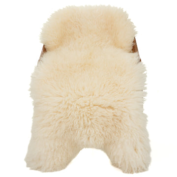 Large Very Thick Crimping White Swedish Sheepskin