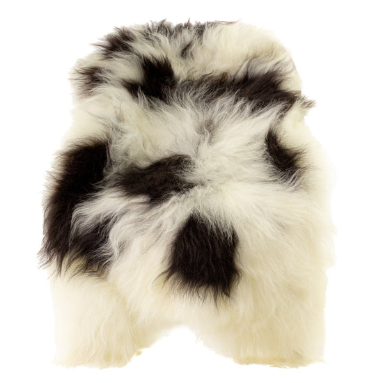 Large White w Black Spots Icelandic Sheepskin