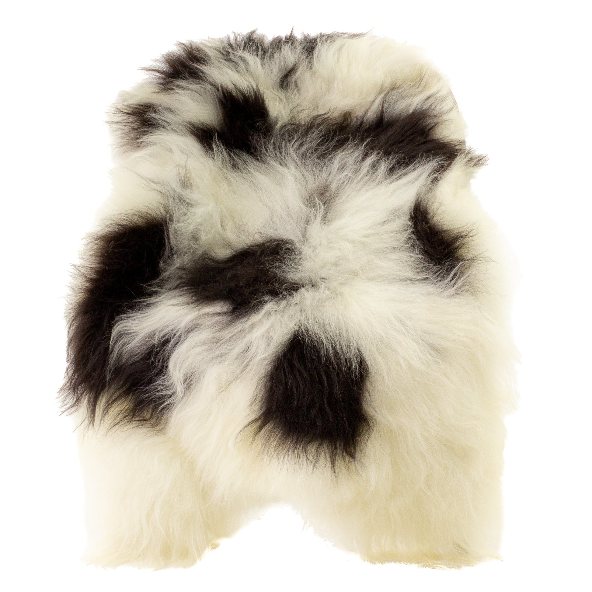Large White w Black Spots Icelandic Sheepskin