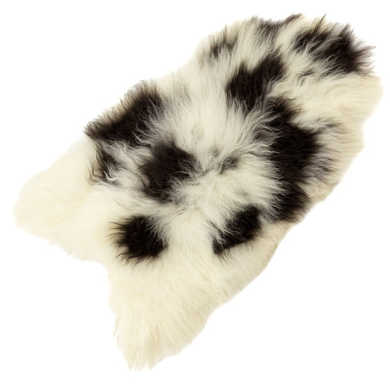 Large White w Black Spots Icelandic Sheepskin