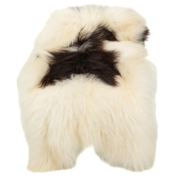 Large White w Black Spots Icelandic Sheepskin