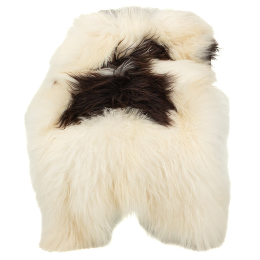 Large White w Black Spots Icelandic Sheepskin
