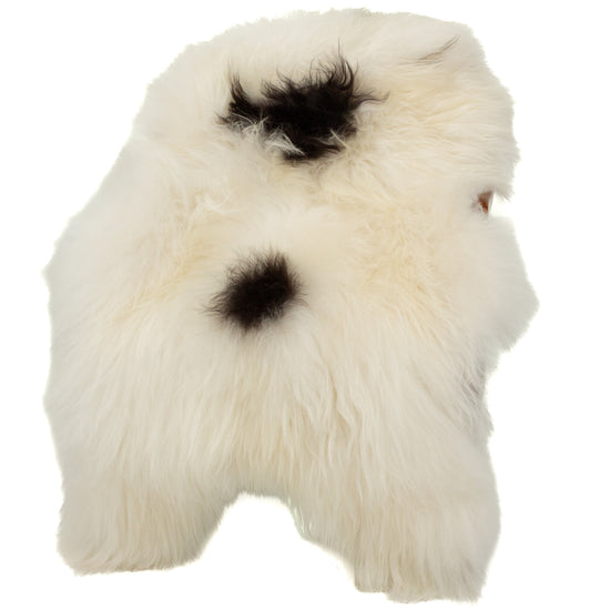 Large White w Black Spots Icelandic Sheepskin