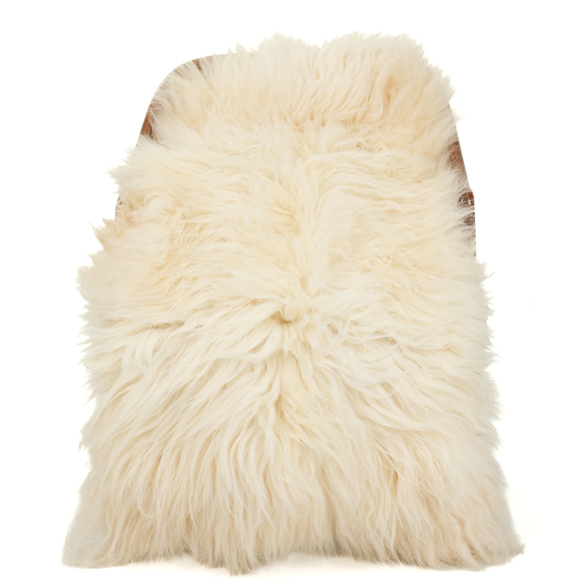 Large White Shaggy Thick Long Wool Swedish Sheepskin