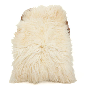 Large White Shaggy Thick Long Wool Swedish Sheepskin