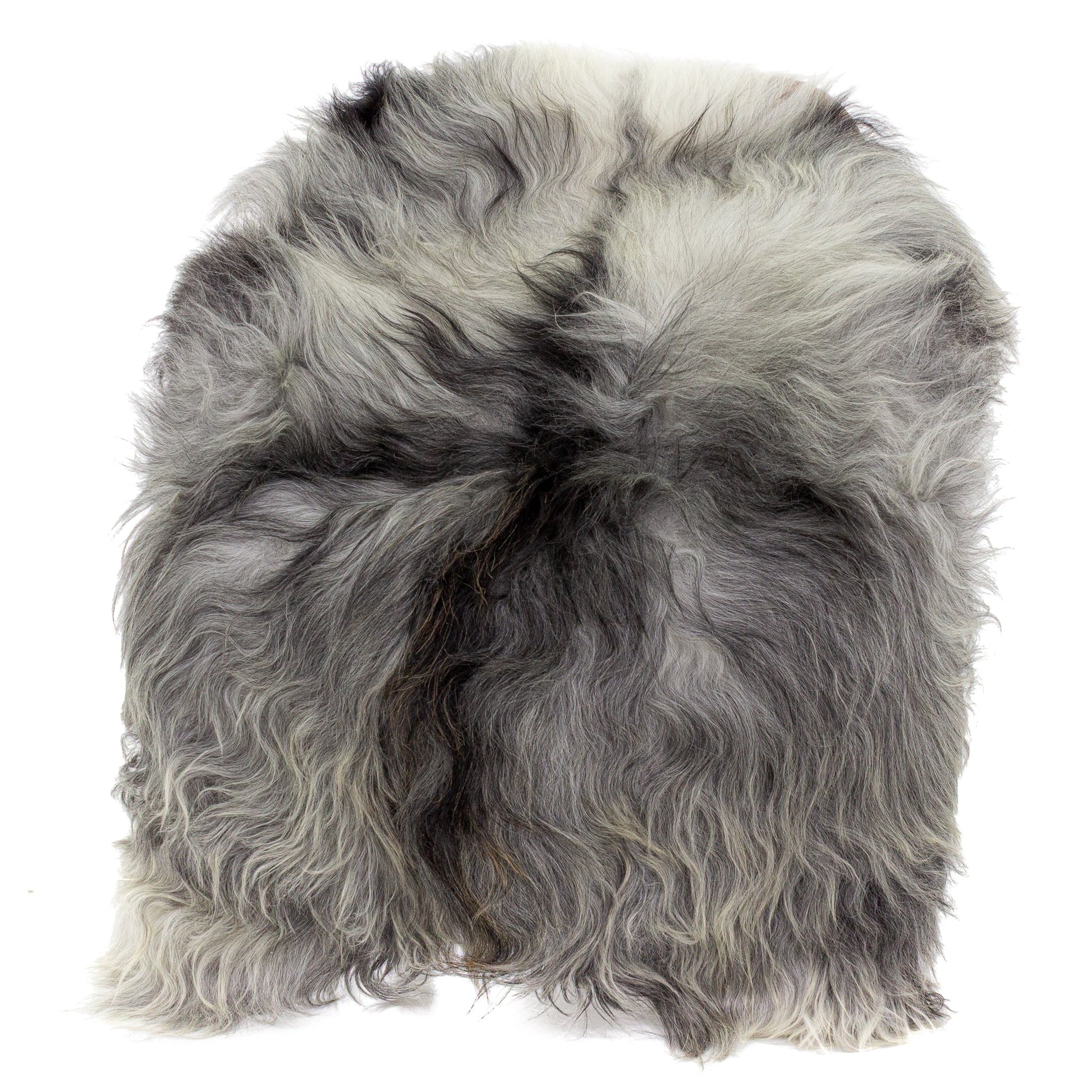 Large Wide Course Wool Natural Gray Icelandic Sheepskin