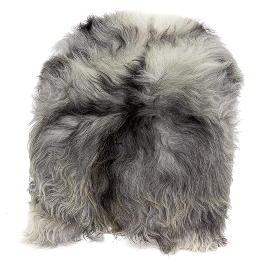 Large Wide Course Wool Natural Gray Icelandic Sheepskin