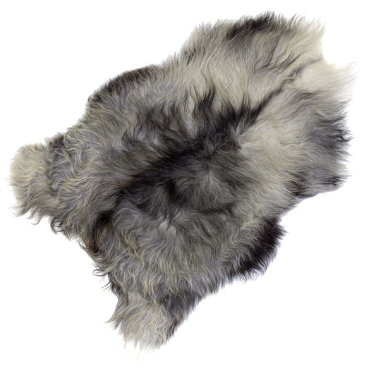Large Wide Course Wool Natural Gray Icelandic Sheepskin