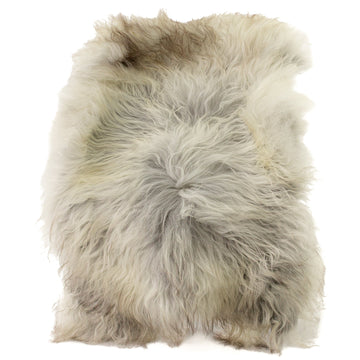 Large Wide Natural Gray Icelandic Sheepskin