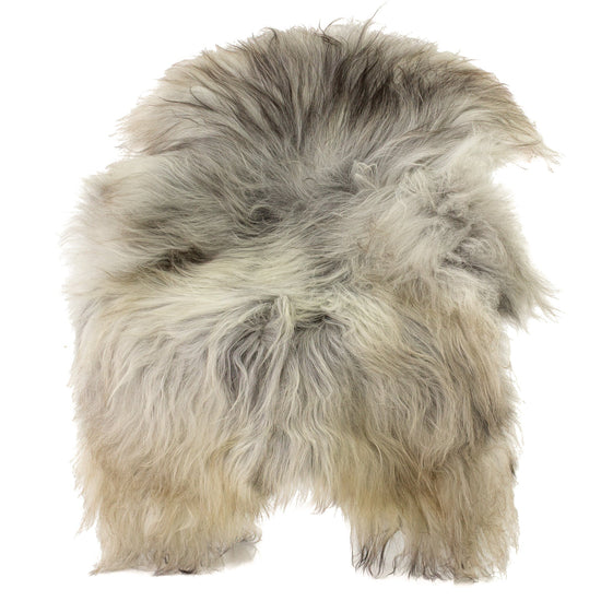 Large Wide Natural Gray Icelandic Sheepskin