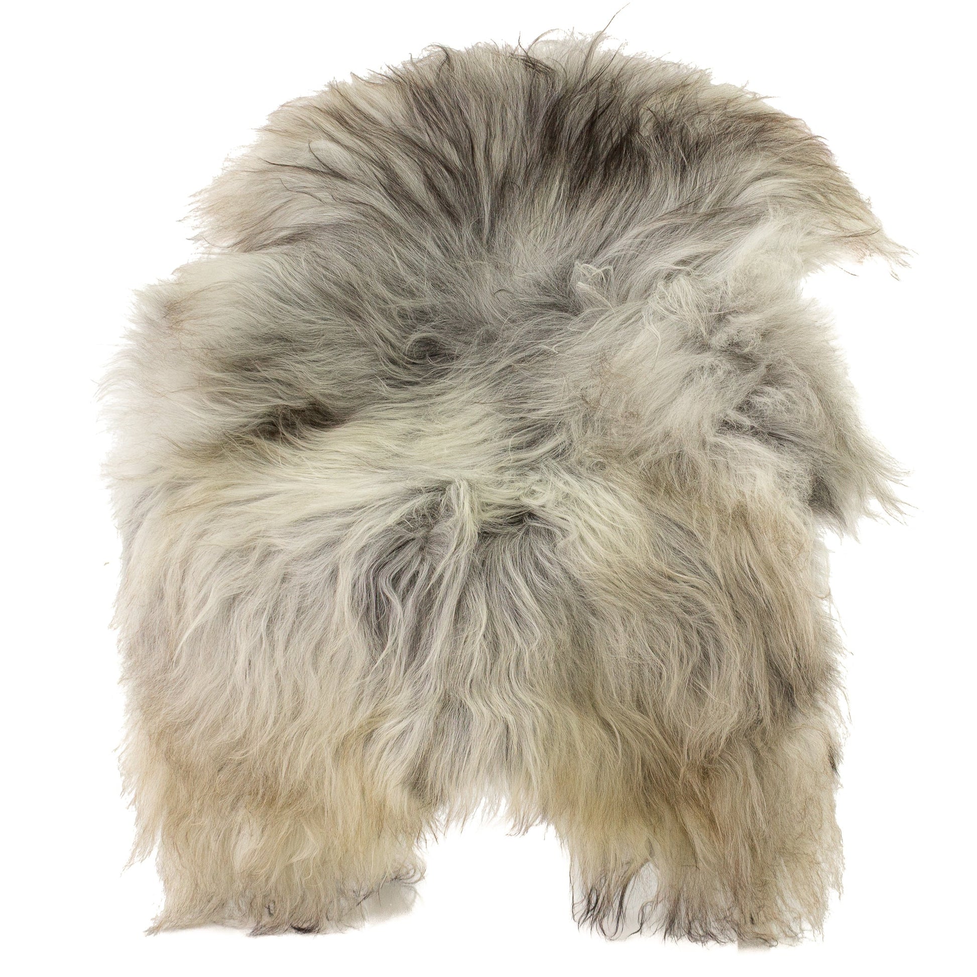 Large Wide Natural Gray Icelandic Sheepskin