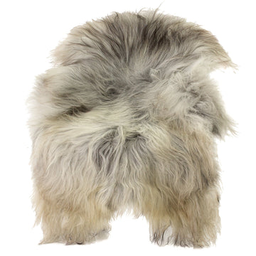 Large Wide Natural Gray Icelandic Sheepskin