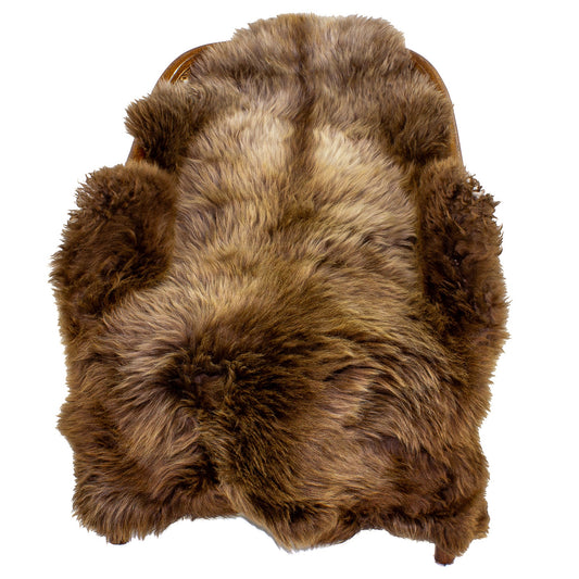 Huge Wide Light Brown Pattern Sheepskin