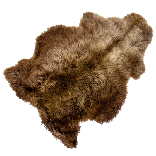 Huge Wide Light Brown Pattern Sheepskin