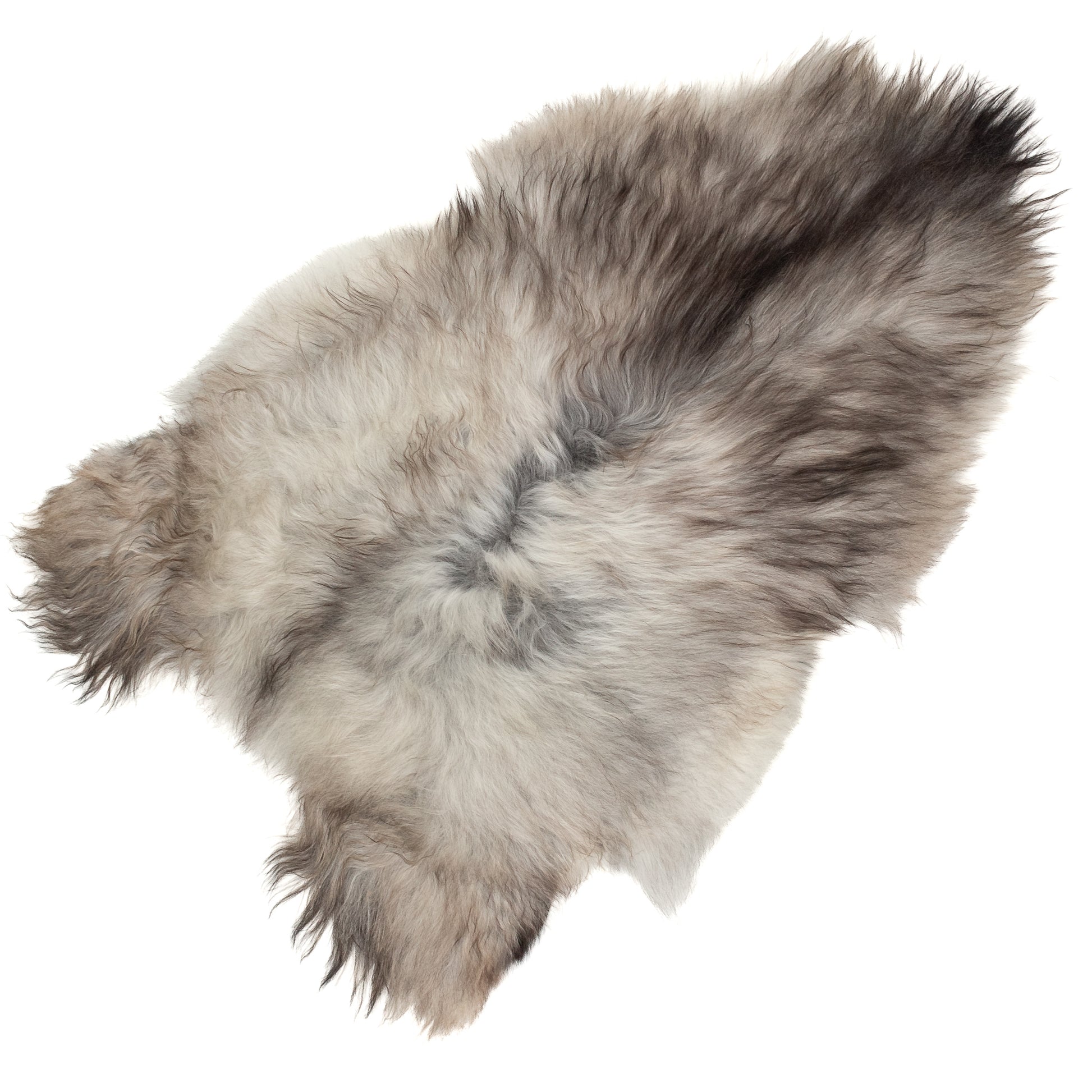Light to Dark Gray Icelandic Sheepskin Rug