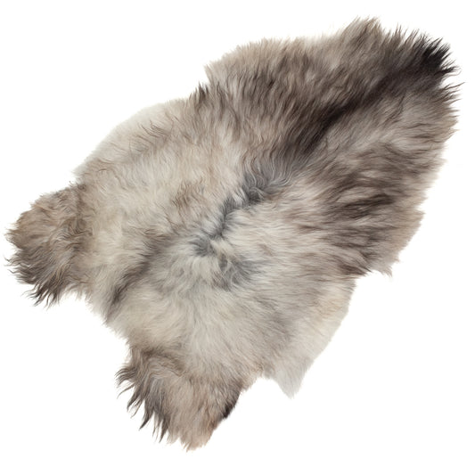 Light to Dark Gray Icelandic Sheepskin Rug