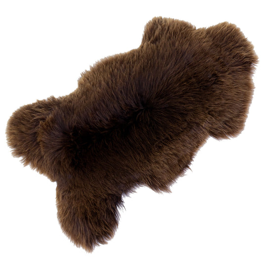 Long Wool Brown Sheepskin