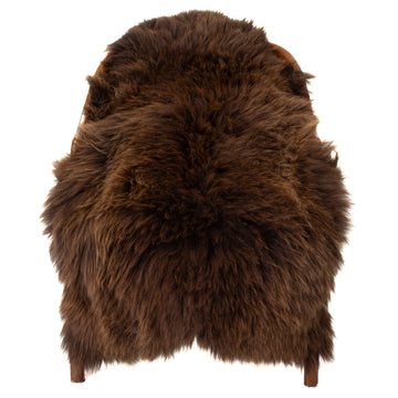 Long Wool Thick Brown Sheepskin