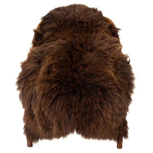 Long Wool Thick Brown Sheepskin