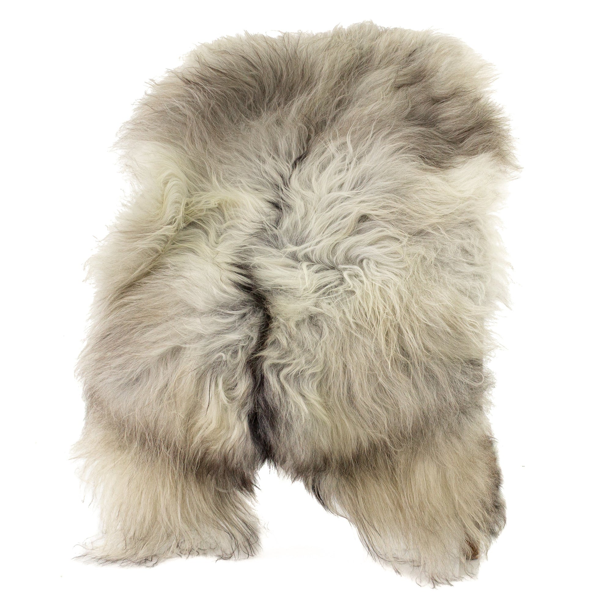 Natural Gray w Black Stripe Icelandic Sheepskin