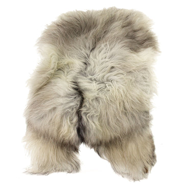 Natural Gray w Black Stripe Icelandic Sheepskin