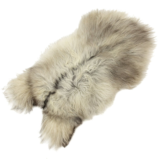 Natural Gray w Black Stripe Icelandic Sheepskin