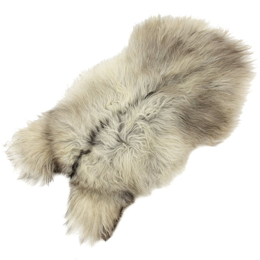 Natural Gray w Black Stripe Icelandic Sheepskin