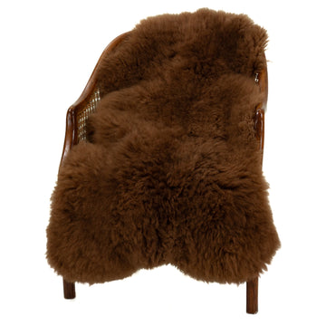 Short Soft Wool Brown Swedish Sheepskin