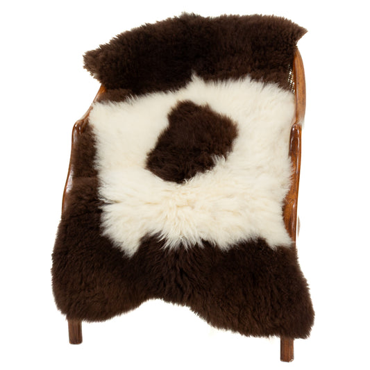 Short Soft Wool Dark Pattern Swedish Sheepskin