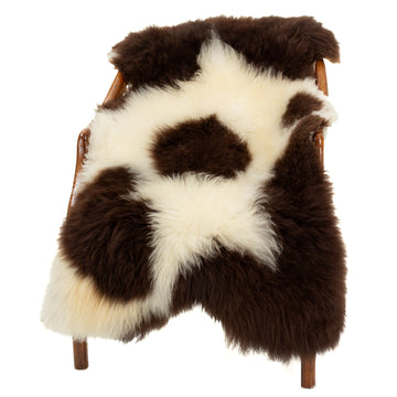 Short Soft Wool Dark Spot Swedish Sheepskin