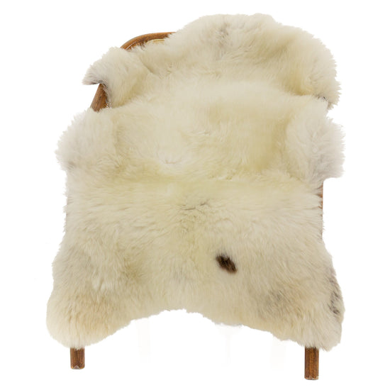 Short Wool Light Mottled w Dot Sheepskin