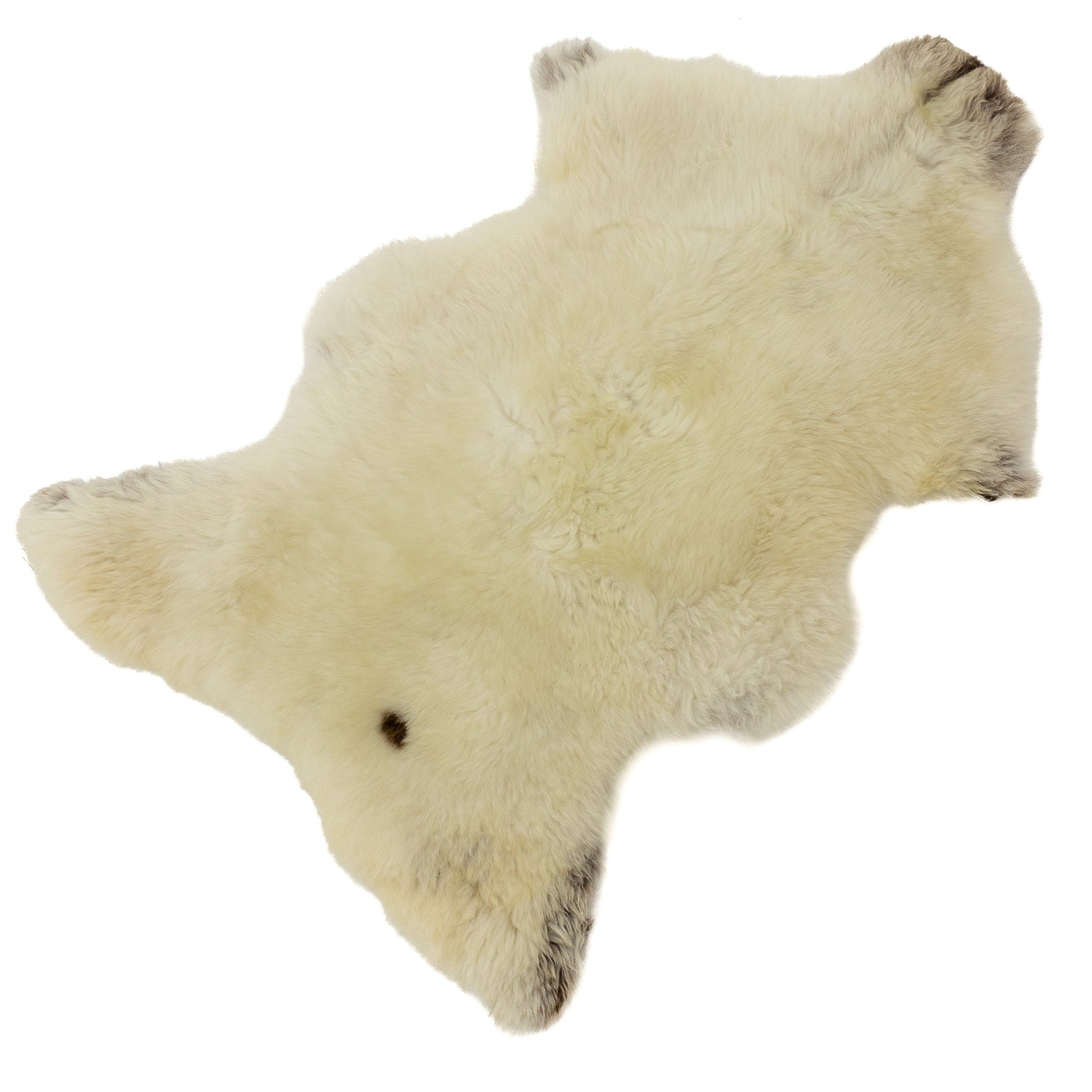 Short Wool Light Mottled w Dot Sheepskin