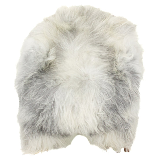Silver White Gray Icelandic Sheepskin